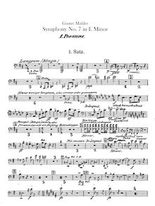 Partition Trombone 1, 2, 3, Tuba, Symphony No.7, Mahler, Gustav