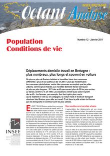 Déplacements domicile-travail en Bretagne : plus nombreux, plus longs et souvent en voiture (Octant Analyse n° 12)
