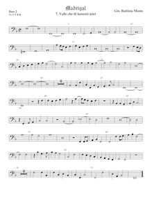 Partition viole de basse 2, Madrigali a 5 voci, Libro 2, Mosto, Giovanni Battista