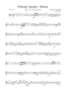 Partition parties complètes, Marcia - Principe Amedeo, Op.177, Ponchielli, Amilcare