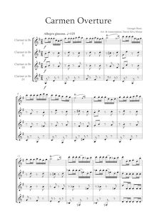 Partition complète, Carmen, Opéra-comique en quatre actes, Bizet, Georges par Georges Bizet