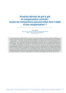 revue-stabilite-financiere-de-juillet-2010-etude-09-Produits-derives -gre-a-gre-et-compensation-centrale