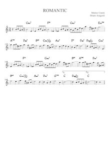 Partition Complete Lead Sheet, romantique, C major, Unetti, Matteo
