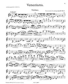 Partition de violon, Aus Italien, 1. D major2. A major3. D major par Constantin von Sternberg