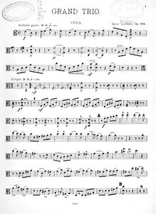 Partition de viole de gambe, Piano Trio, Op.103, C major
