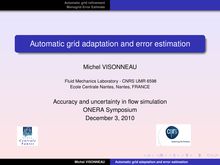 Automatic grid adaptation and error evaluation for unstructured finite volumes