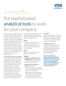 Put sophisticated analytical tools to work for your company.