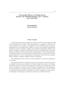 Cours - Université Pierre et Marie Curie Licence de Mathématiques ...