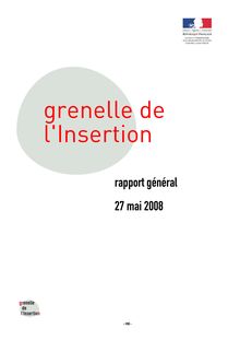 Grenelle de l insertion : rapport général