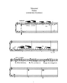 Partition complète (F Major: haut voix et piano), Néére