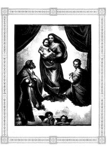 Partition , Madonna di San Sisto, Raffael, Op.26, "Raffael". Drei Stimmungsbilder angeregt durch Raffael sche Gemälde für Chor, Orchester und Orgel