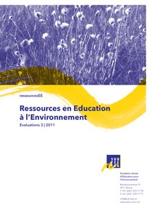 Ressources en Education à l Environnement