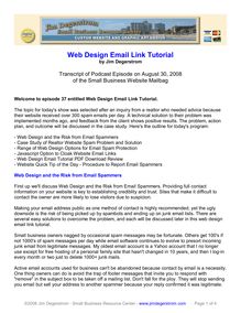 Web Design Email Link Tutorial