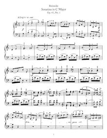 Partition , Sonatina en C - partition complète, sonatines, Op.47