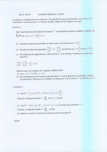 UTBM 2006 mt25 applications de l algebre et de l analyse a la geometrie tronc commun semestre 1 partiel