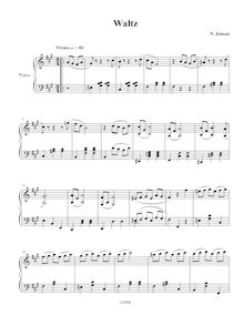 Partition complète, Waltz en F-sharp minor, F♯ minor, Jensen, Nathan