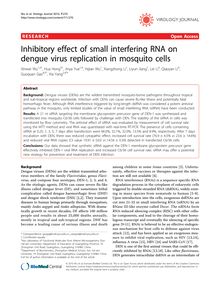Inhibitory effect of small interfering RNA on dengue virus replication in mosquito cells
