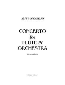Partition Complete orchestre parties, Concerto pour flûte et orchestre