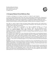 A European Humus Forms Reference Base