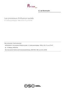 Les processus d influence sociale - article ; n°2 ; vol.58, pg 427-447