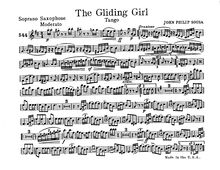 Partition Soprano Saxophone (B♭), pour Giliding Girl, Sousa, John Philip