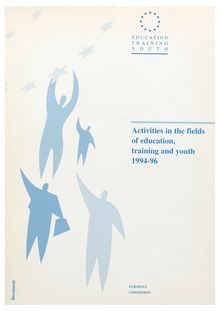 Activities in the fields of education, training and youth 1994-96