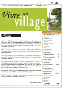 Vivre au Village - 2007-09 n°98.indd
