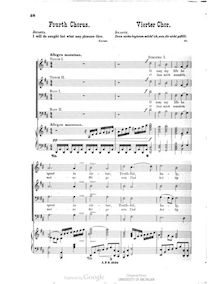 Partition 4th chœur, Oedipus Tyrannus, Op.35, Paine, John Knowles