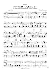 Partition Piano, Jasmine, Nocturne, C major, Buchynsky, Arsen
