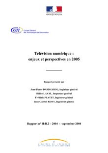 Télévision numérique : enjeux et perspectives en 2005
