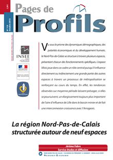 La région Nord-Pas-de-Calaisstructurée autour de neuf espaces
