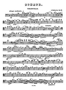 Partition violoncelle, violoncelle Sonata No.2 en G Major, Op.39