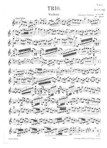 Partition de violon, Piano Trio, Piano Trio No.3 in C major