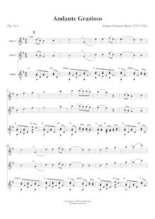 Partition complète, 6 sonates pour flûte ou violon et clavier Instrument, Op.16 (W.B. 10-15)