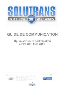 Optimisez votre participation à SOLUTRANS 2011