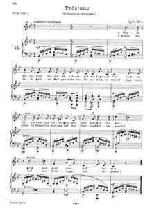 Partition complète (filter), 6 chansons, Op.71, Mendelssohn, Felix