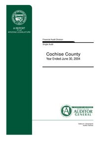 Cochise County June 30, 2004 Single Audit