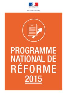 Programme national de réforme 2015