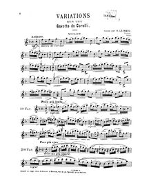 Variations on Gavotte from Corelli s - Giuseppe Tartini