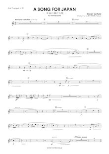 Partition trompette 2 en B♭, A Song pour Japan, Verhelst, Steven par Steven Verhelst