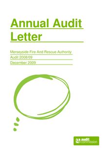 2008-2009 - Annual Audit Letter - Merseyside Fire and  Rescue Authority v1.0