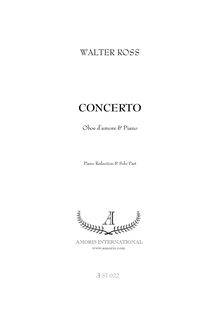 Partition complète et solo , partie, Concerto pour hautbois d’amore et corde orchestre