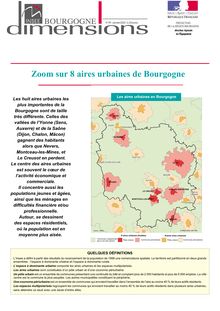 Zoom sur 8 aires urbaines de Bourgogne