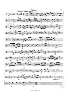 Partition viole de gambe, corde quatuor No.16, E♭ major, Mozart, Wolfgang Amadeus