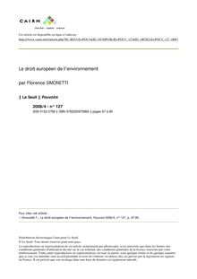 PDF - 272.4 KB - Le droit européen de l environnement