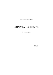Partition flûte solo, Sonata da ponte, Beischer-Matyó, Tamás