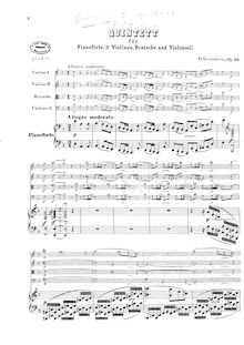 Partition Piano , partie et score, Piano quintette No.1, Klavierquintett Nr. 1 op. 35