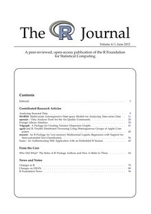 The R Journal Volume 4/1, June 2012 