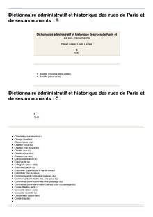 Dictionnaire administratif et historique des rues de Paris et de ses monuments