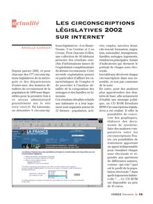Les circonscriptions législatives 2002 sur internet